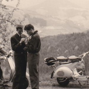 1955 en scooter