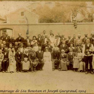 Mariage Léa Roustan et Joseph Gueyraud 1904